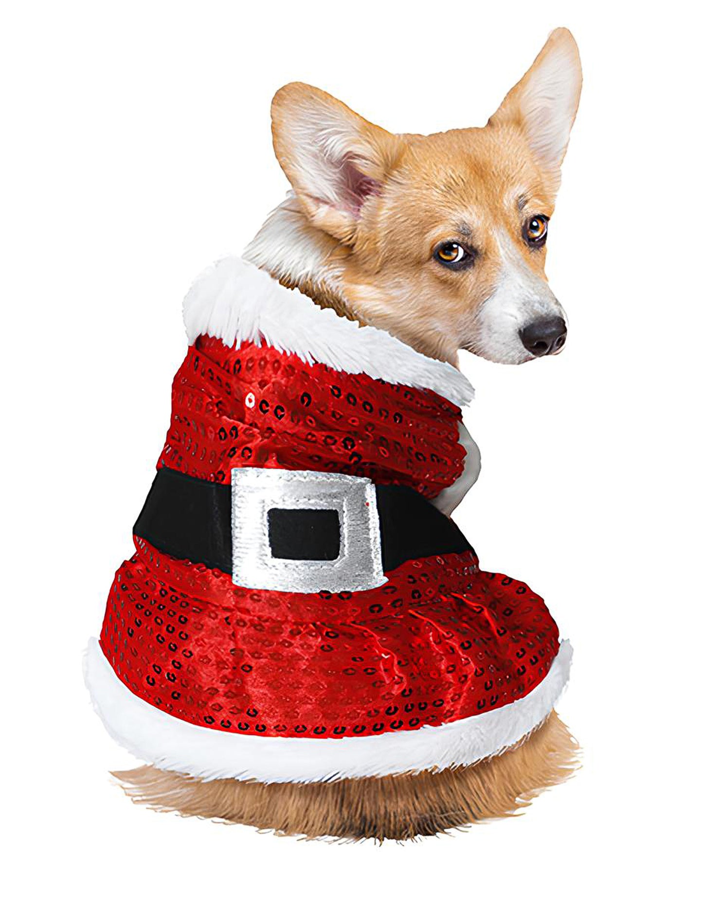 Costum de câine de Crăciun cu paiete