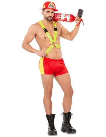 Costum de pompieri sexy pentru bărbați