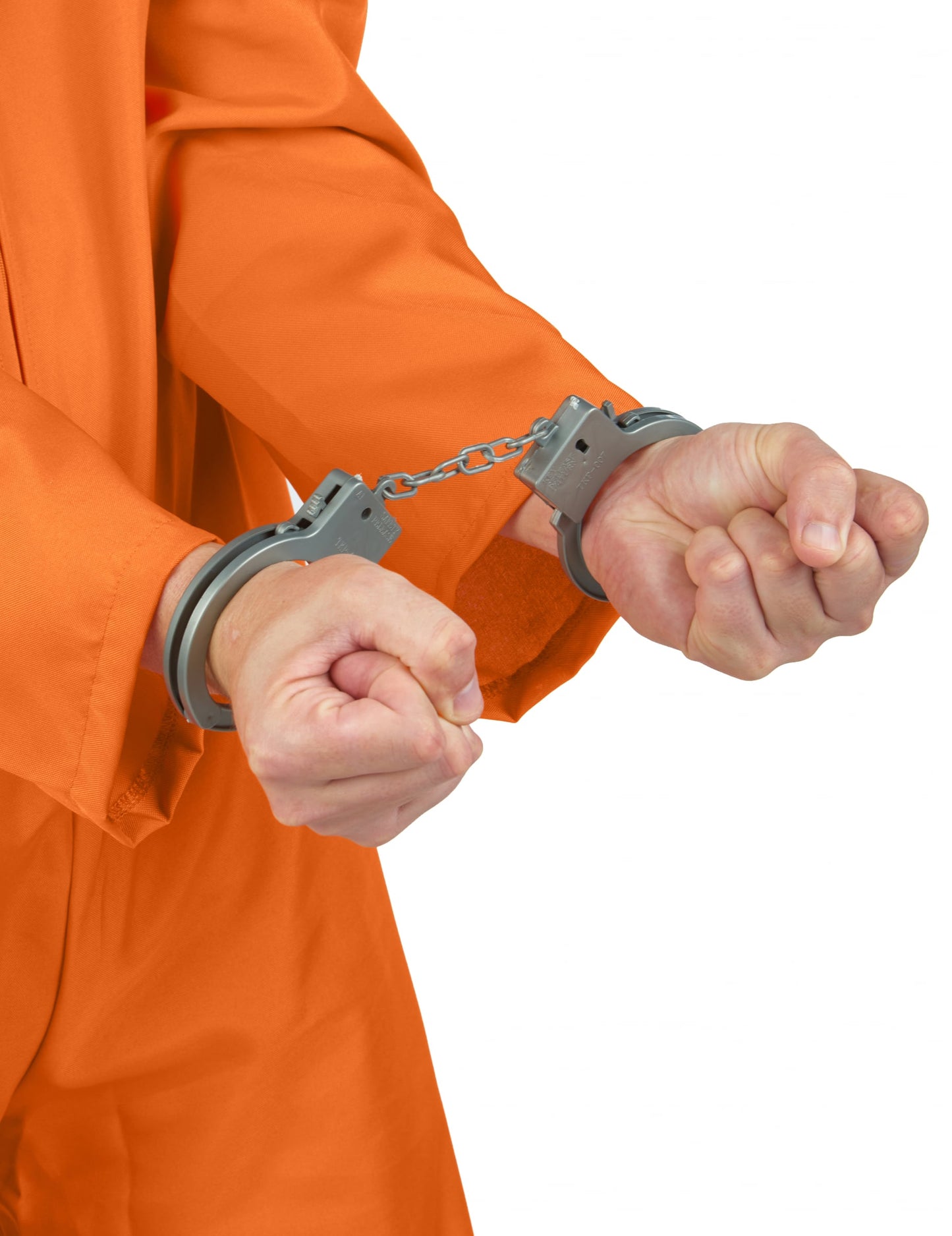 Détail des menottes du déguisement de prisonnier cannibale