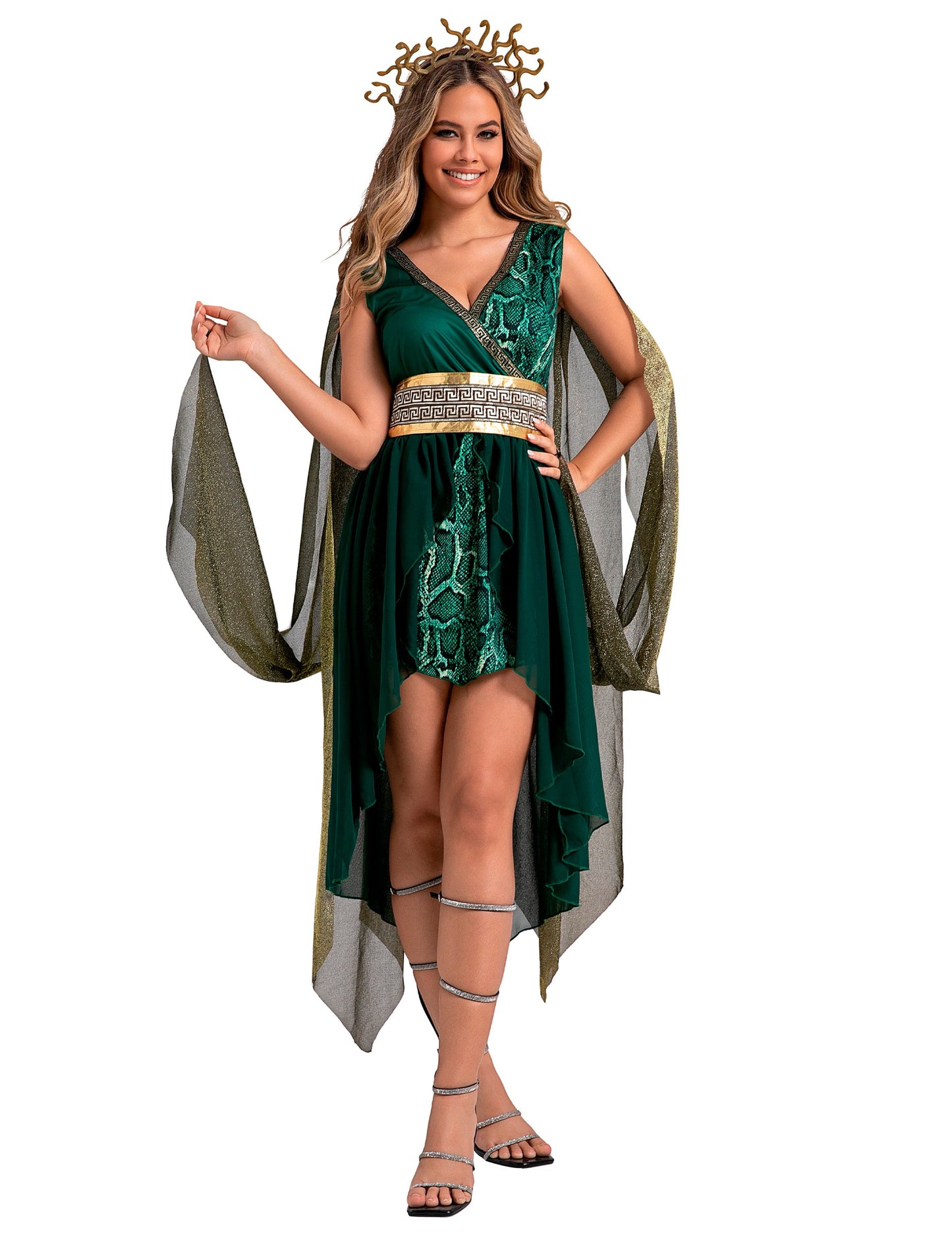 Costum de zeiță Medusa pentru femei