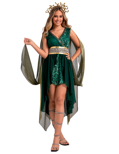 Costum de zeiță Medusa pentru femei