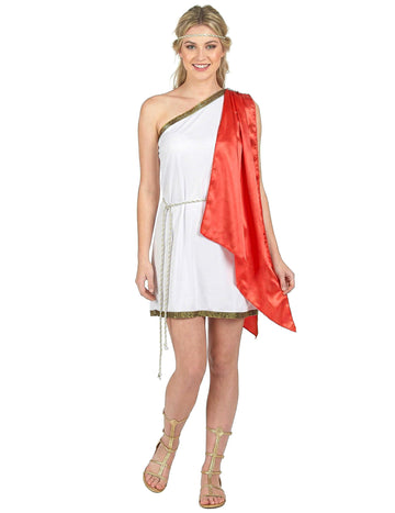 Femeie scurtă de deghizare a zeiței romane