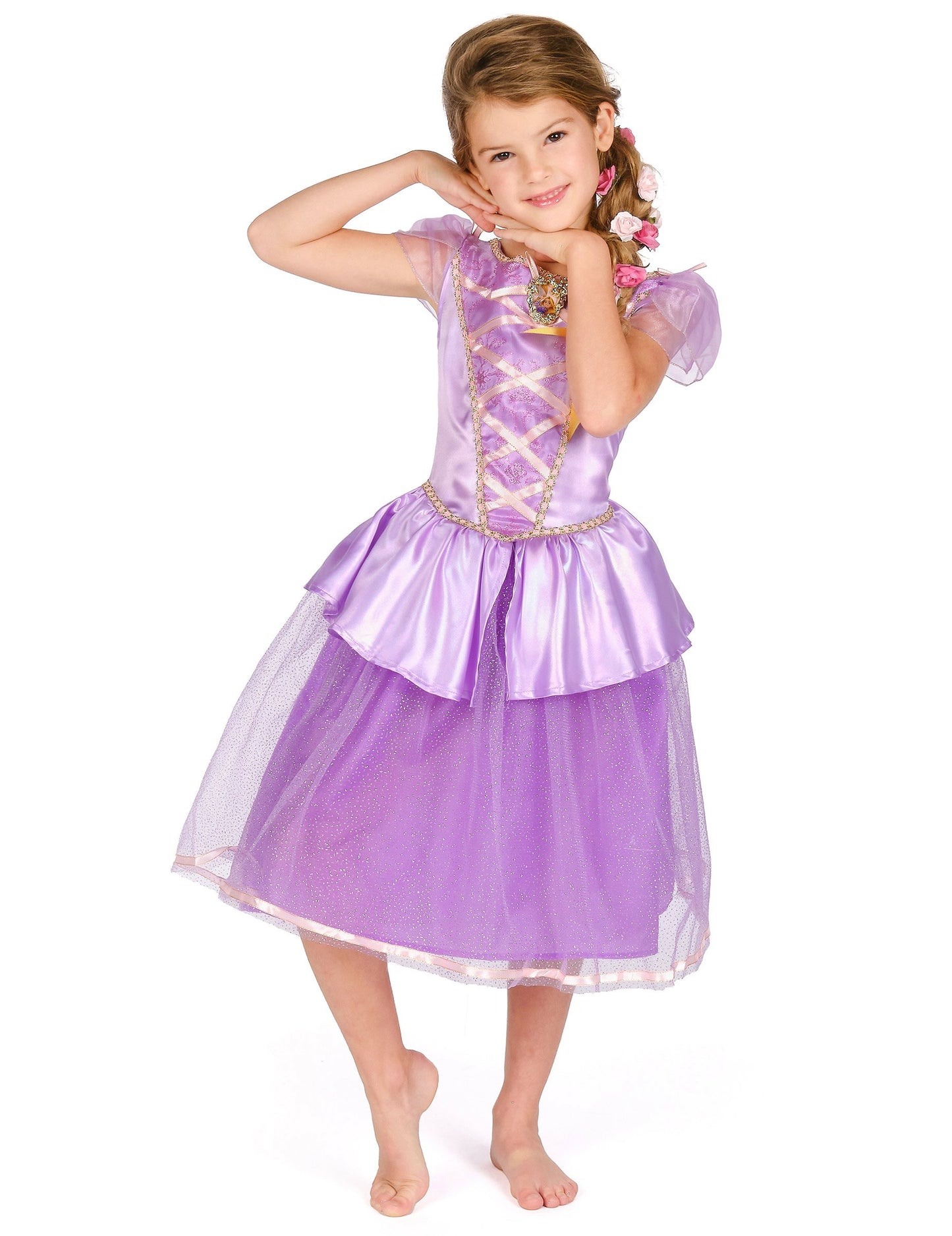 Costum de fată de lux Rapunzel
