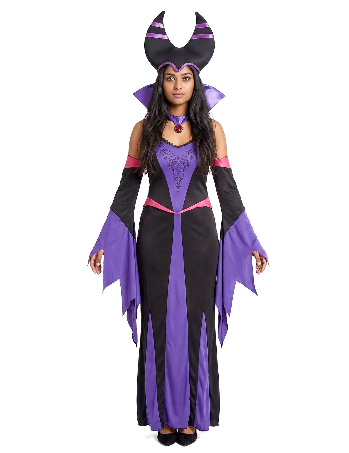 Déguisement démoniaque violet femme