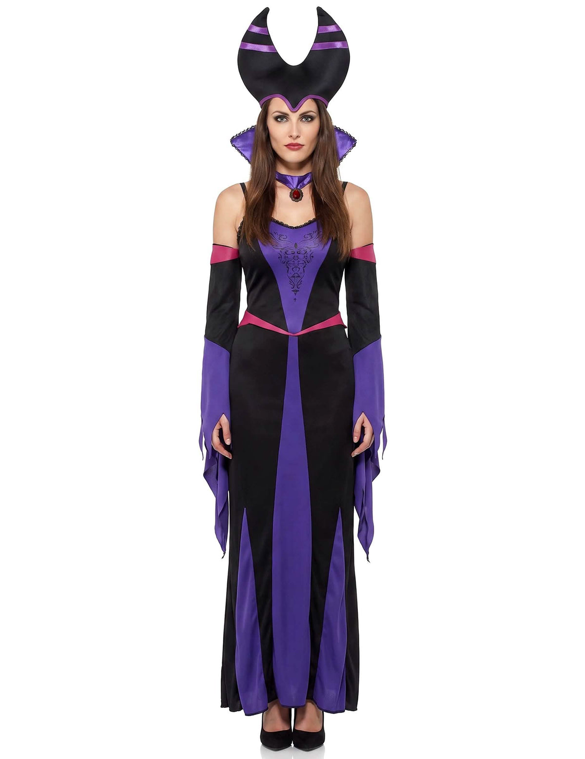 Déguisement démoniaque violet femme
