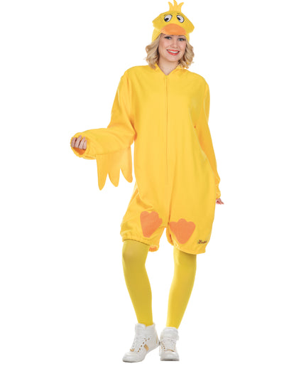 Costum de rață Die Ente pentru adult galben