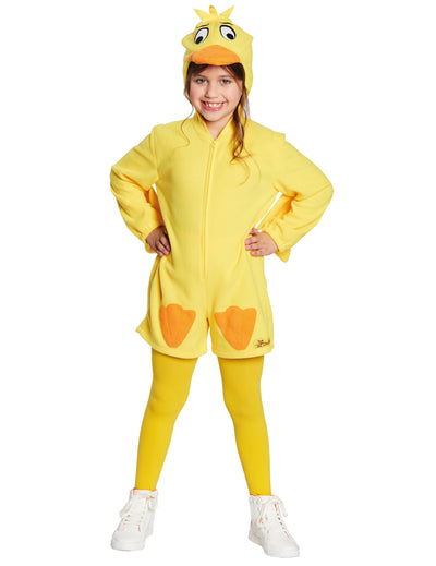 Costumul Die Ente pentru copii, galben, cu coafură