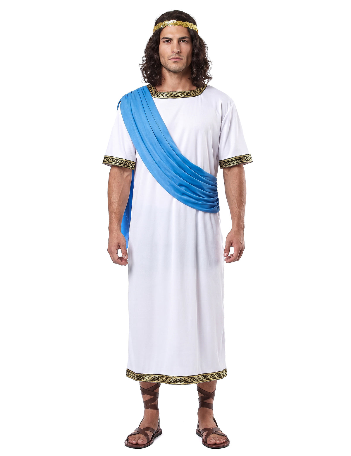 Costum Greek God Costum Blue Man