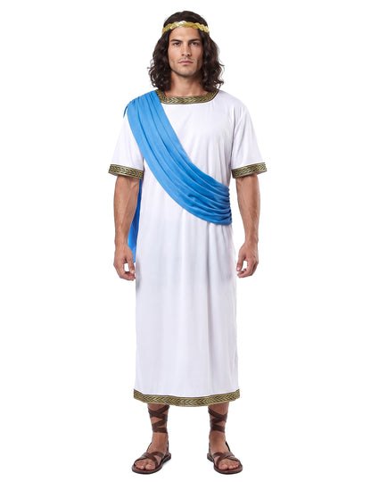 Costum Greek God Costum Blue Man