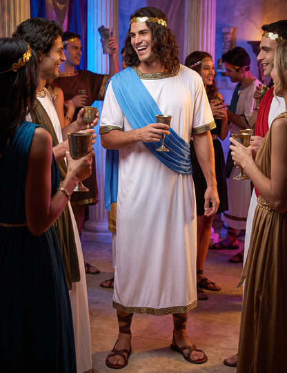 Costum Greek God Costum Blue Man