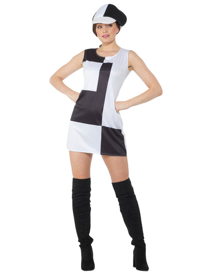 Costum de discotecă cu două tonuri pentru femei