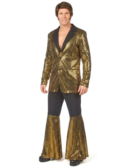 Déguisement disco or homme haut de gamme
