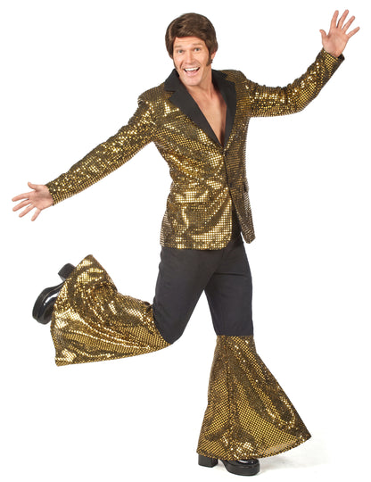 Déguisement disco or homme haut de gamme