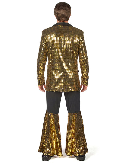 Déguisement disco or homme haut de gamme