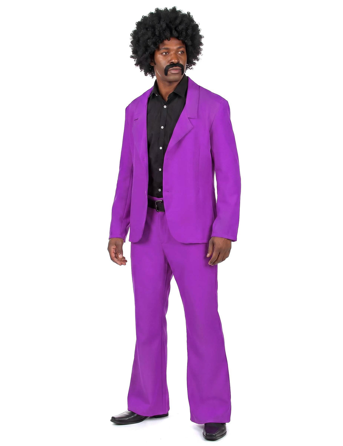 Déguisement disco violet adulte