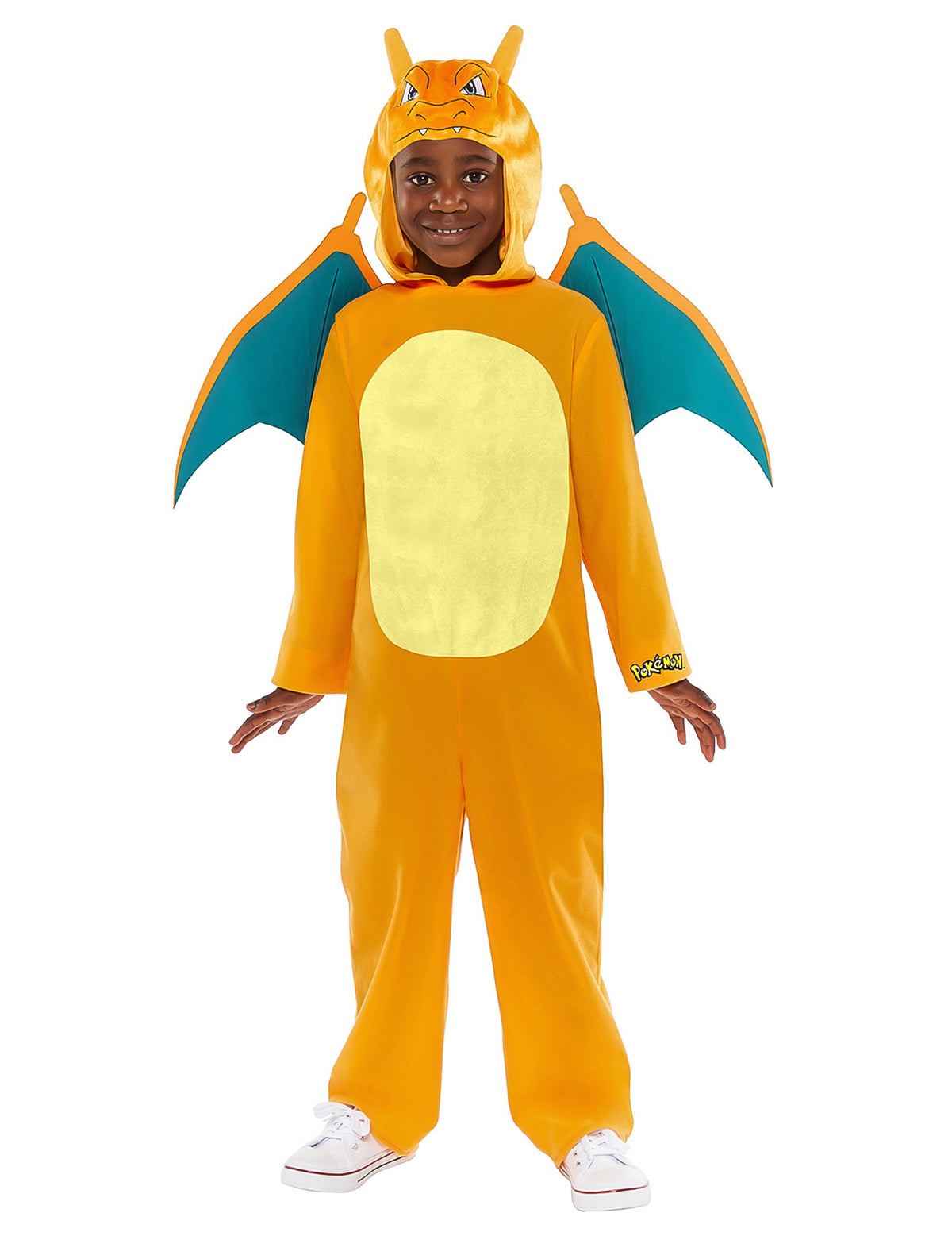 Déguisement Dracaufeu Pokémon™ pour enfant orange avec ailes