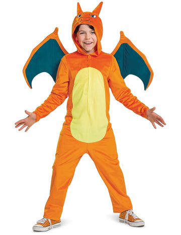 Costum Dracaufeu Pokémon™ Deluxe pentru copii 