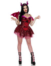 Déguisement dragon rouge sexy luxe femme
