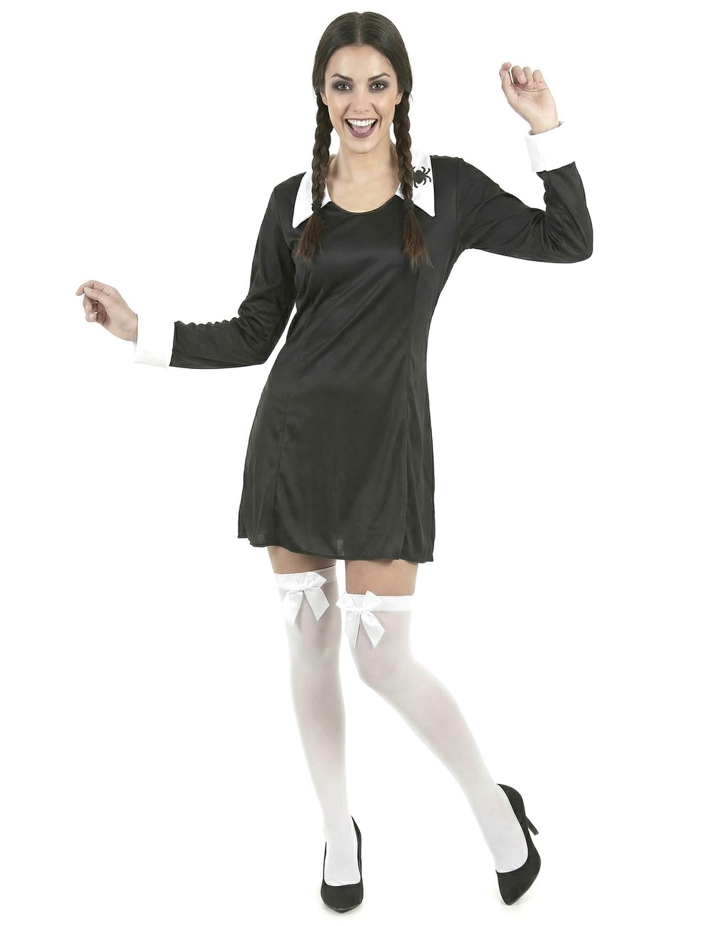 Vedere din față a costumului de eleve pentru halloween pentru femeie