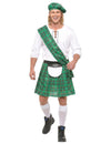 Deghizare scoțiană verde și alb