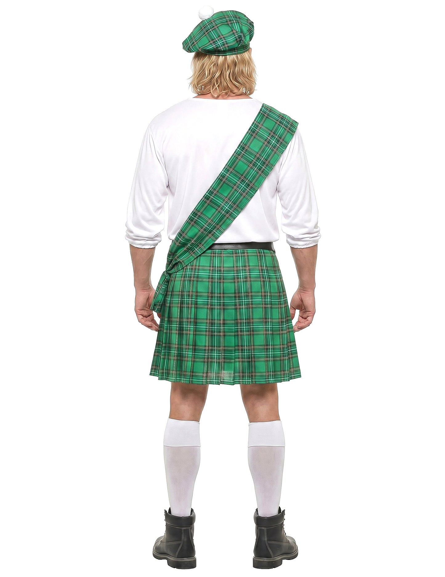 Deghizare scoțiană verde și alb