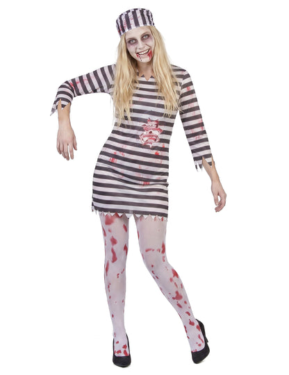 Costum înfricoșător prizonier zombie femeie