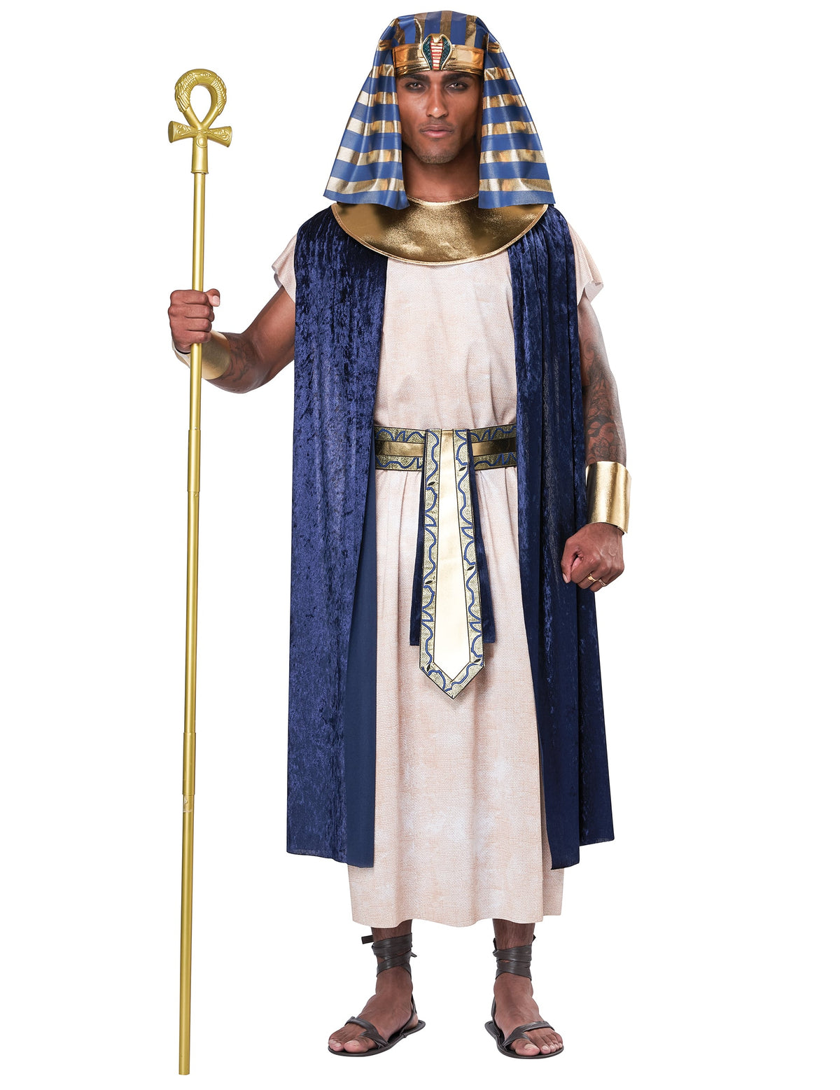 Sceptre ankh doré du déguisement Egyptien ancien luxe