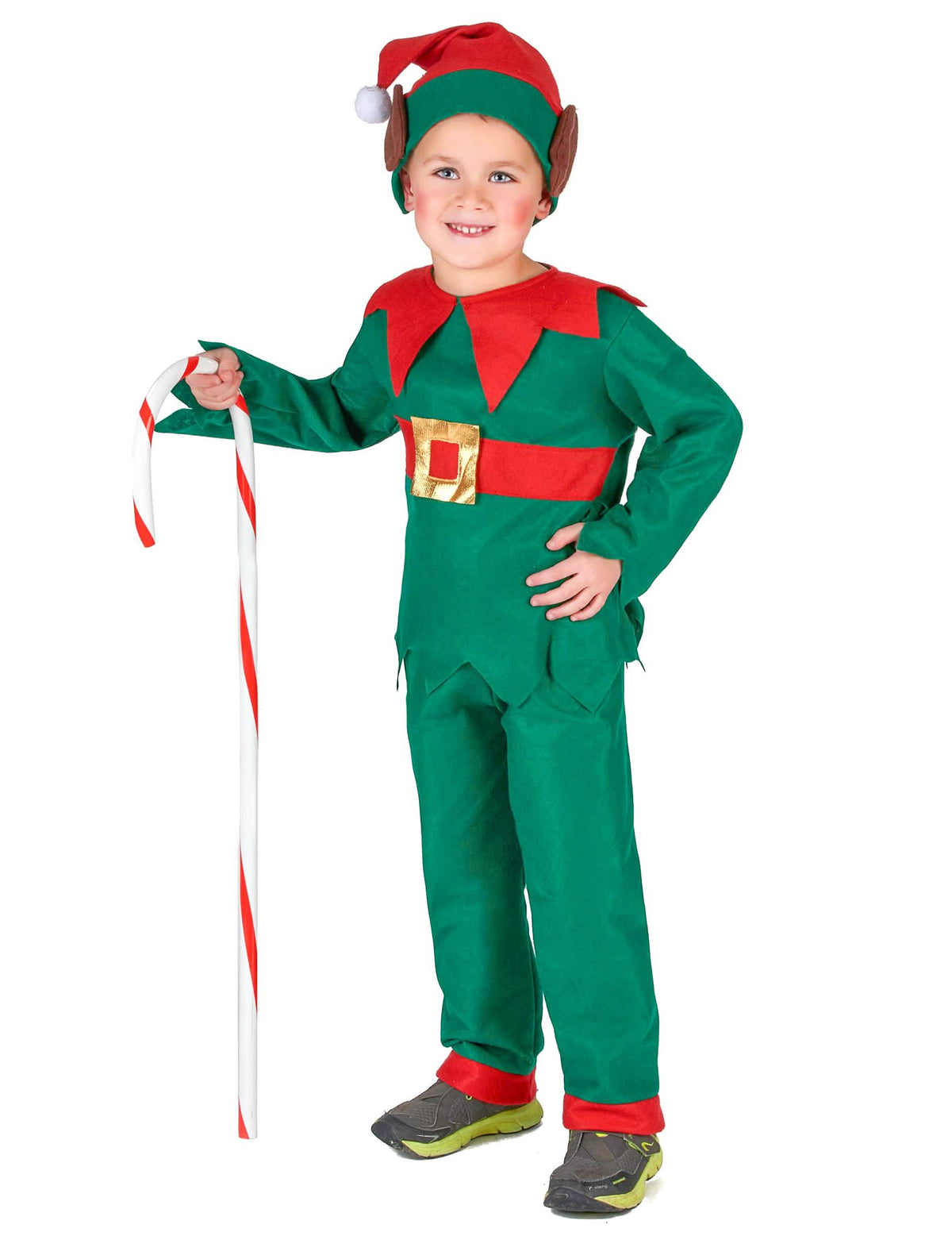 Vedere în întregime a costumului de crăciun de elf