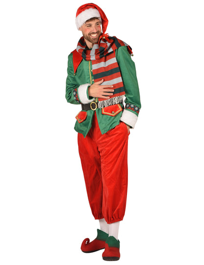 Costum de elf de Crăciun deluxe pentru bărbat