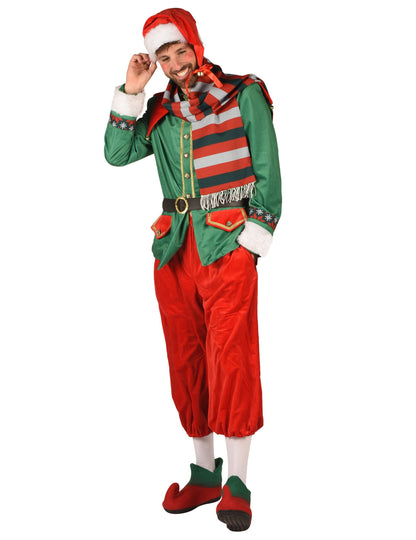 Costum de elf de Crăciun deluxe pentru bărbat
