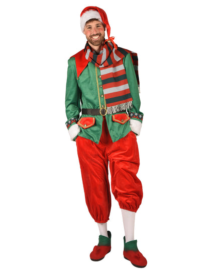 Costum de elf de Crăciun deluxe pentru bărbat