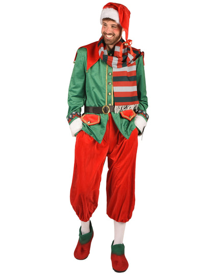Costum de elf de Crăciun deluxe pentru bărbat