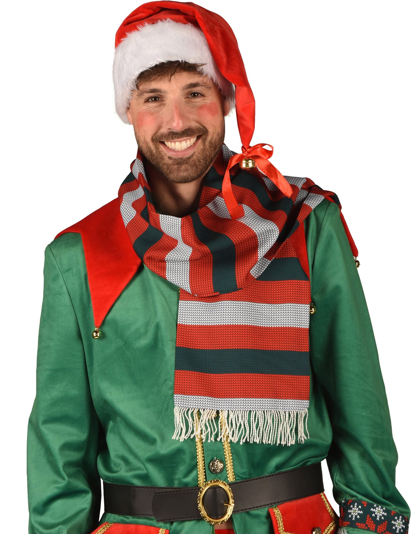 Costum de elf de Crăciun deluxe pentru bărbat