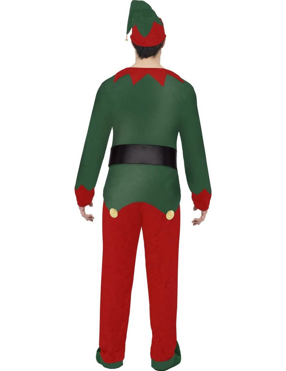 Vedere din spate a costumului de elf bicolor
