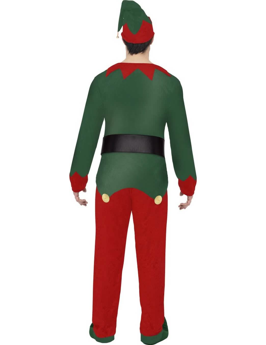Vedere din spate a costumului de elf bicolor
