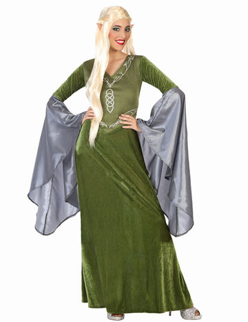 Costum de elf verde pentru femei