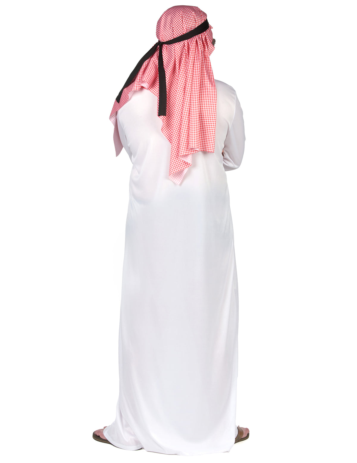 Vue de dos du déguisement d'émir arabe