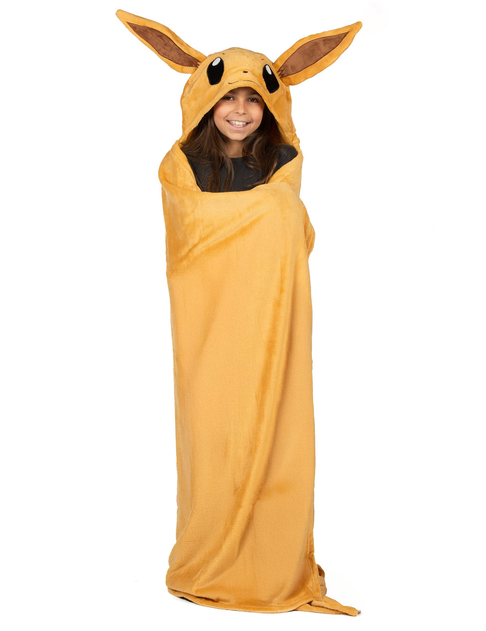 Enfant enveloppé dans le déguisement plaid polaire à capuche Évoli Pokémon™