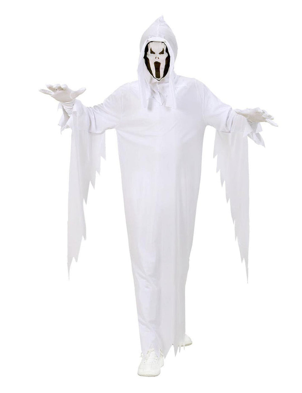 Déguisement de fantôme effrayant pour enfant blanc avec masque