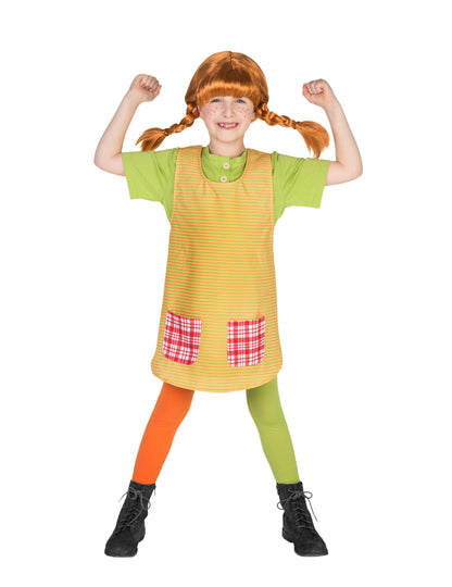 Vue de face du déguisement Fifi Brindacier™ pour fille