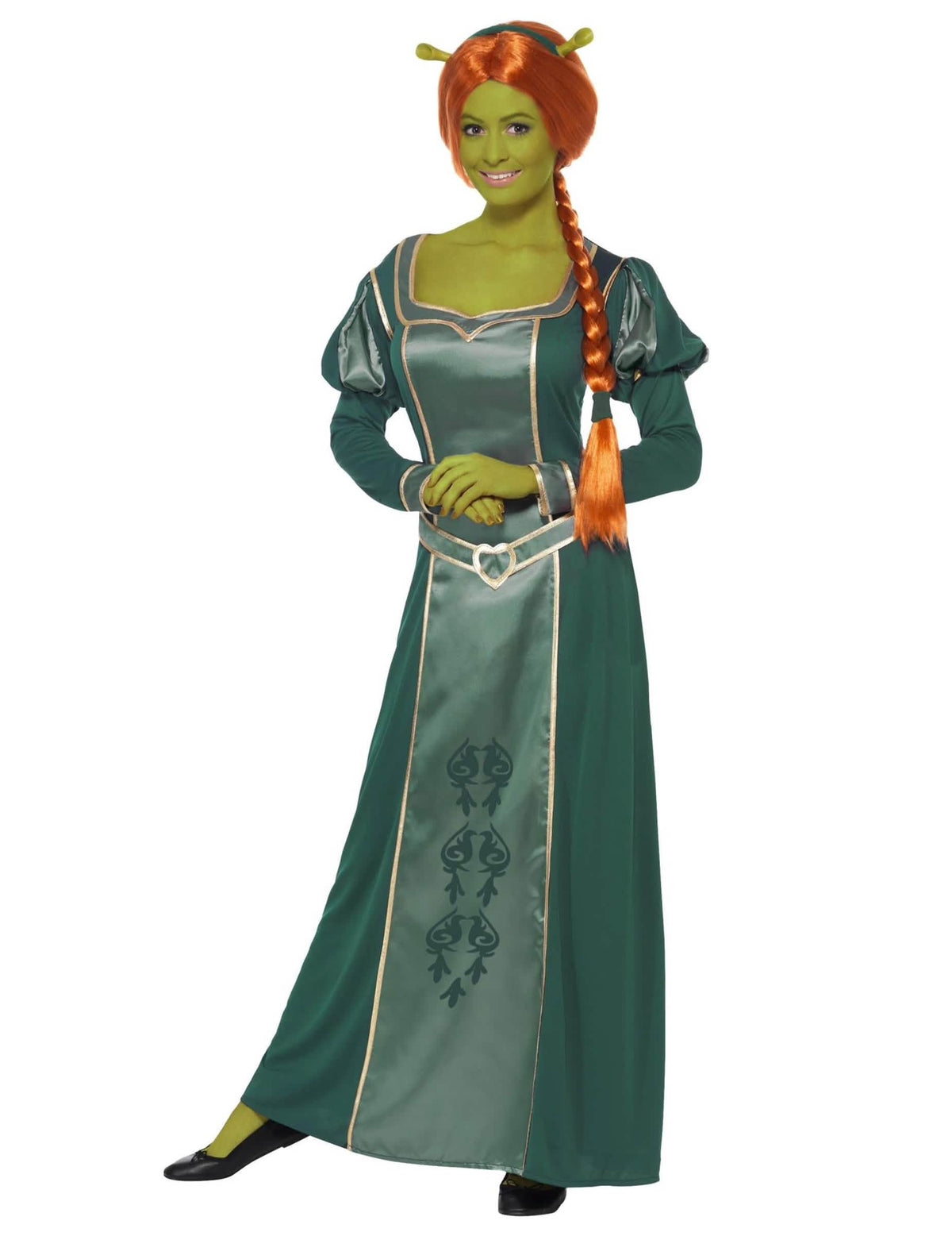 Vedere din față a costumului Fiona Shrek™ pentru femeie