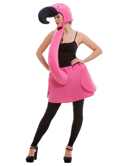 Costum de flamingo roz pentru adulți