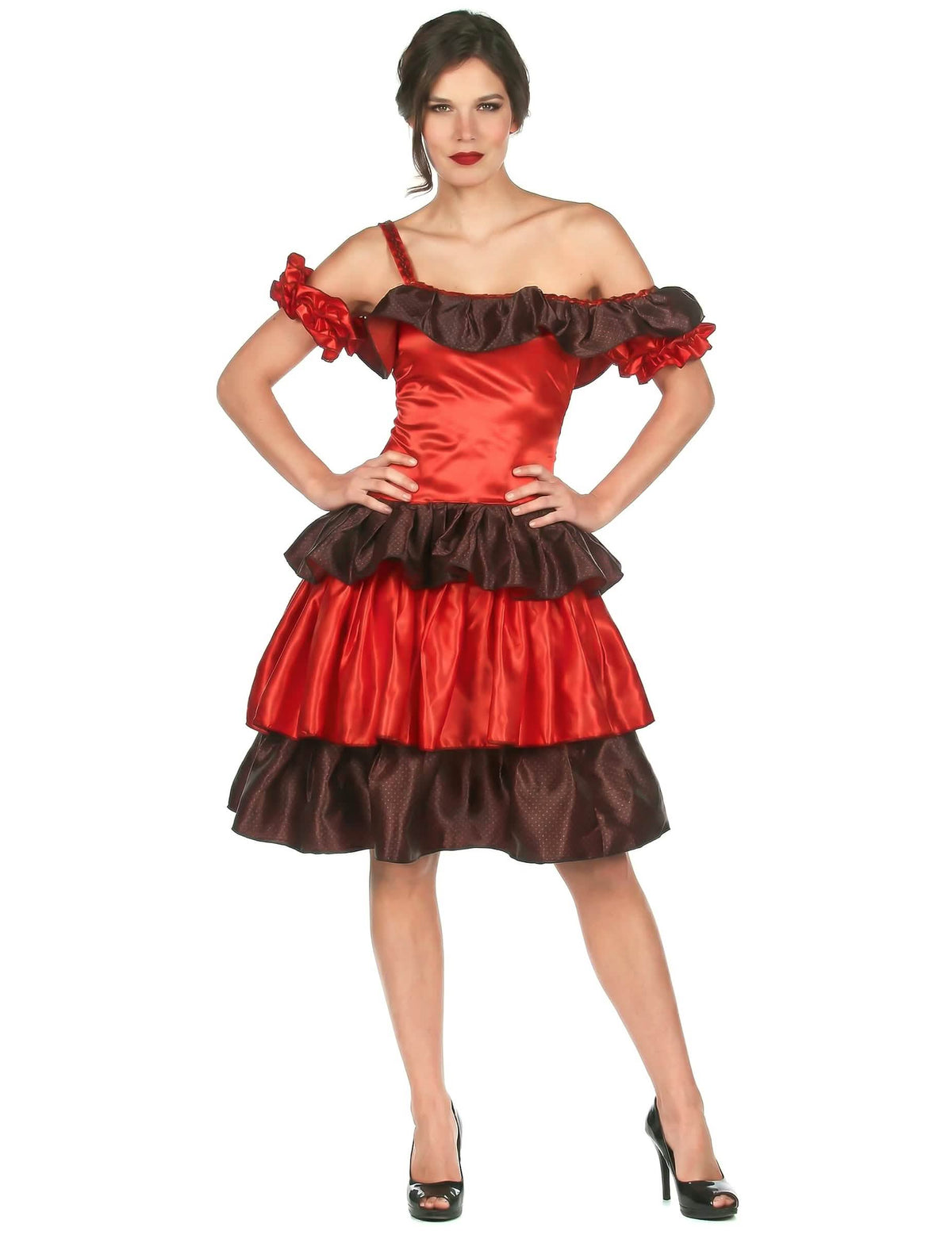 Vedere din față a costumului flamenco