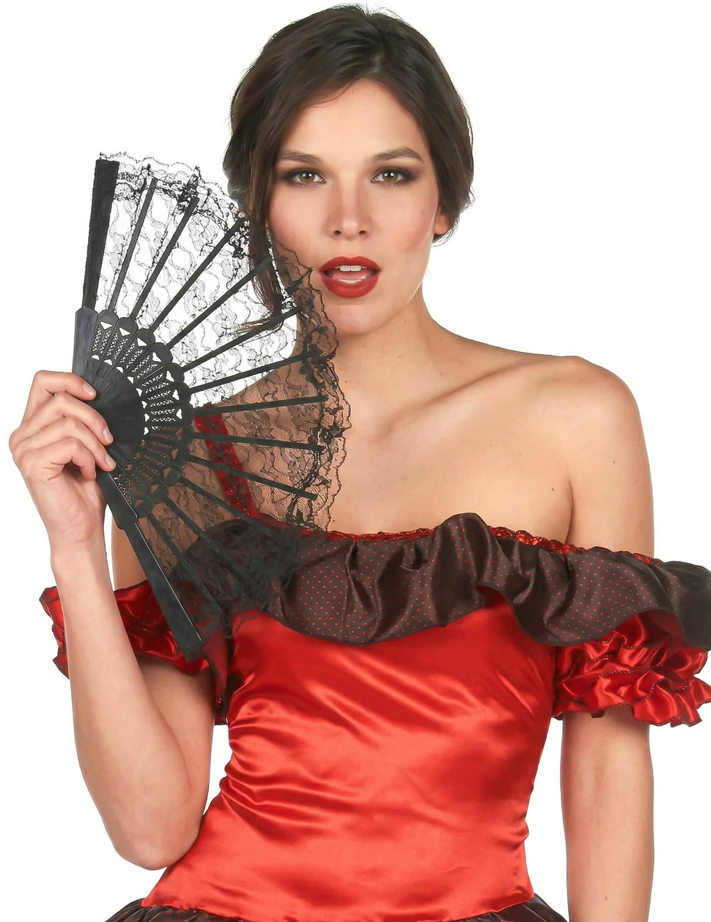 Evantai din dantelă al costumului flamenco