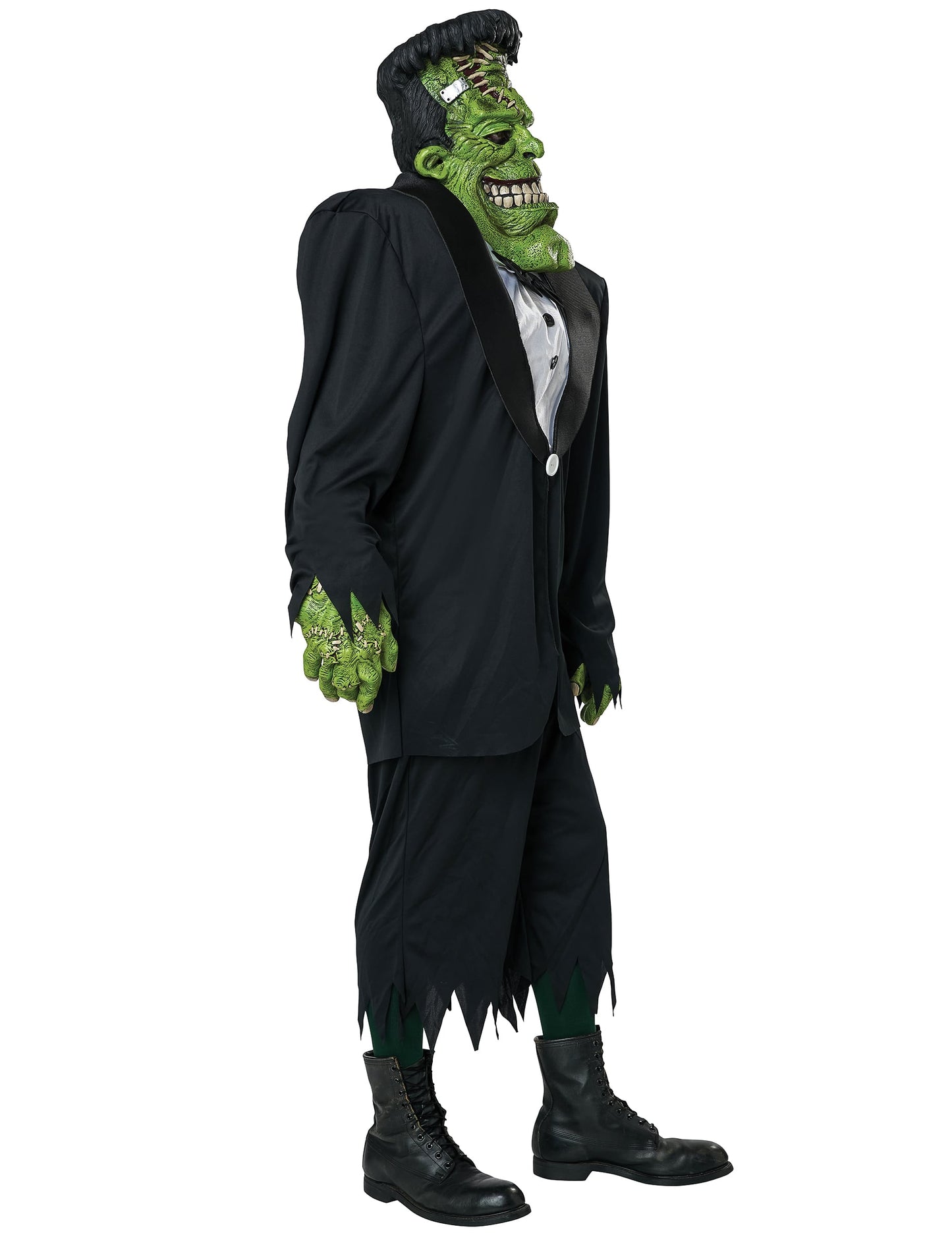 Vue de profil du déguisement de Frankenstein pour adulte