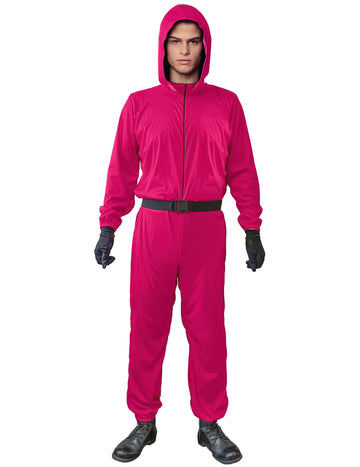 Costum de pază roz pentru adulți