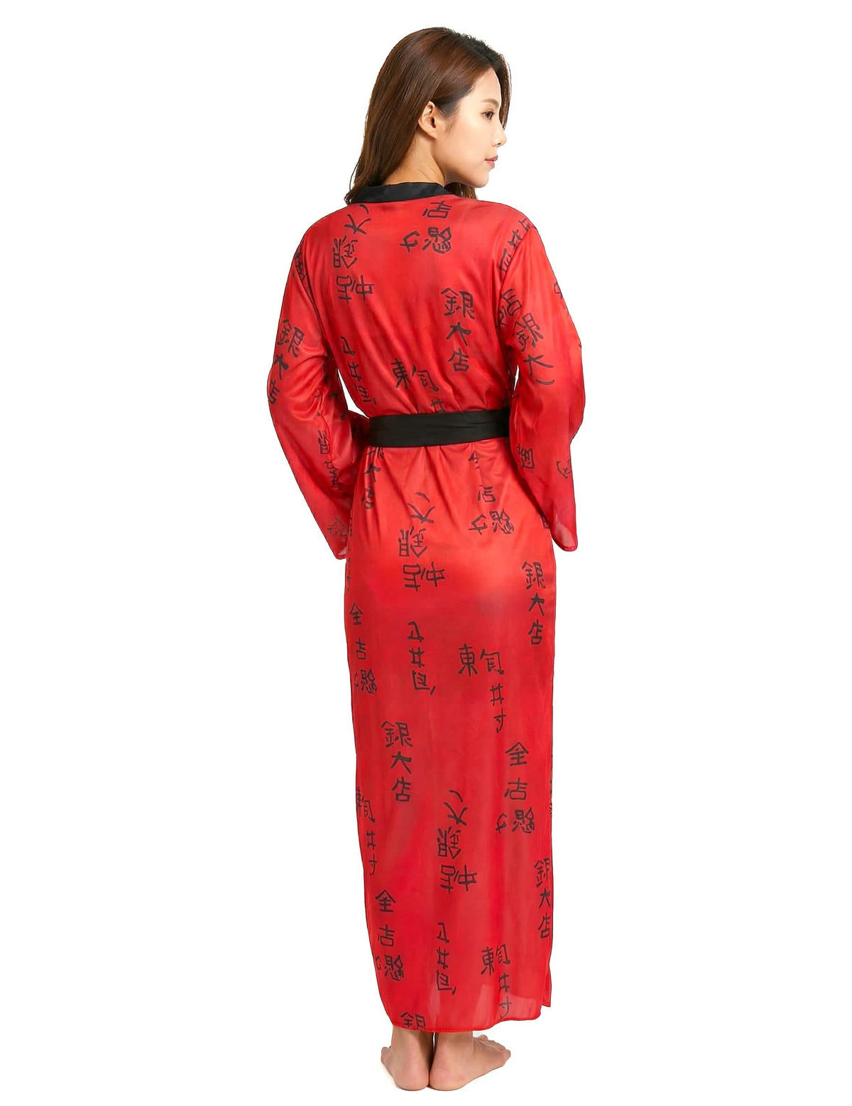 Vedere din spate a costumului kimono geisha