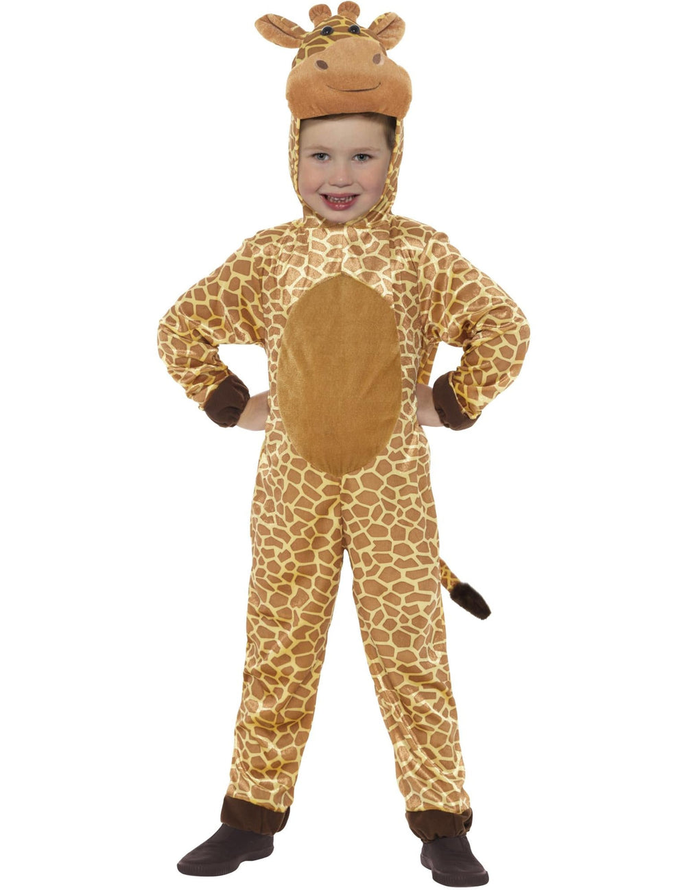 Vue de face du déguisement girafe pour enfant