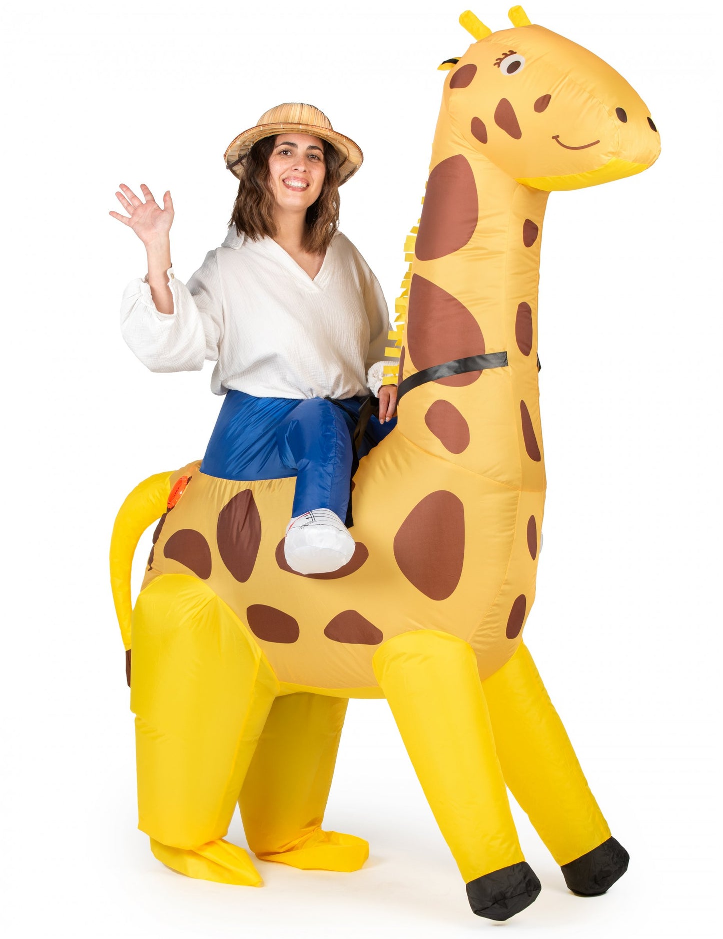Costum de girafă gonflabilă pentru adulți