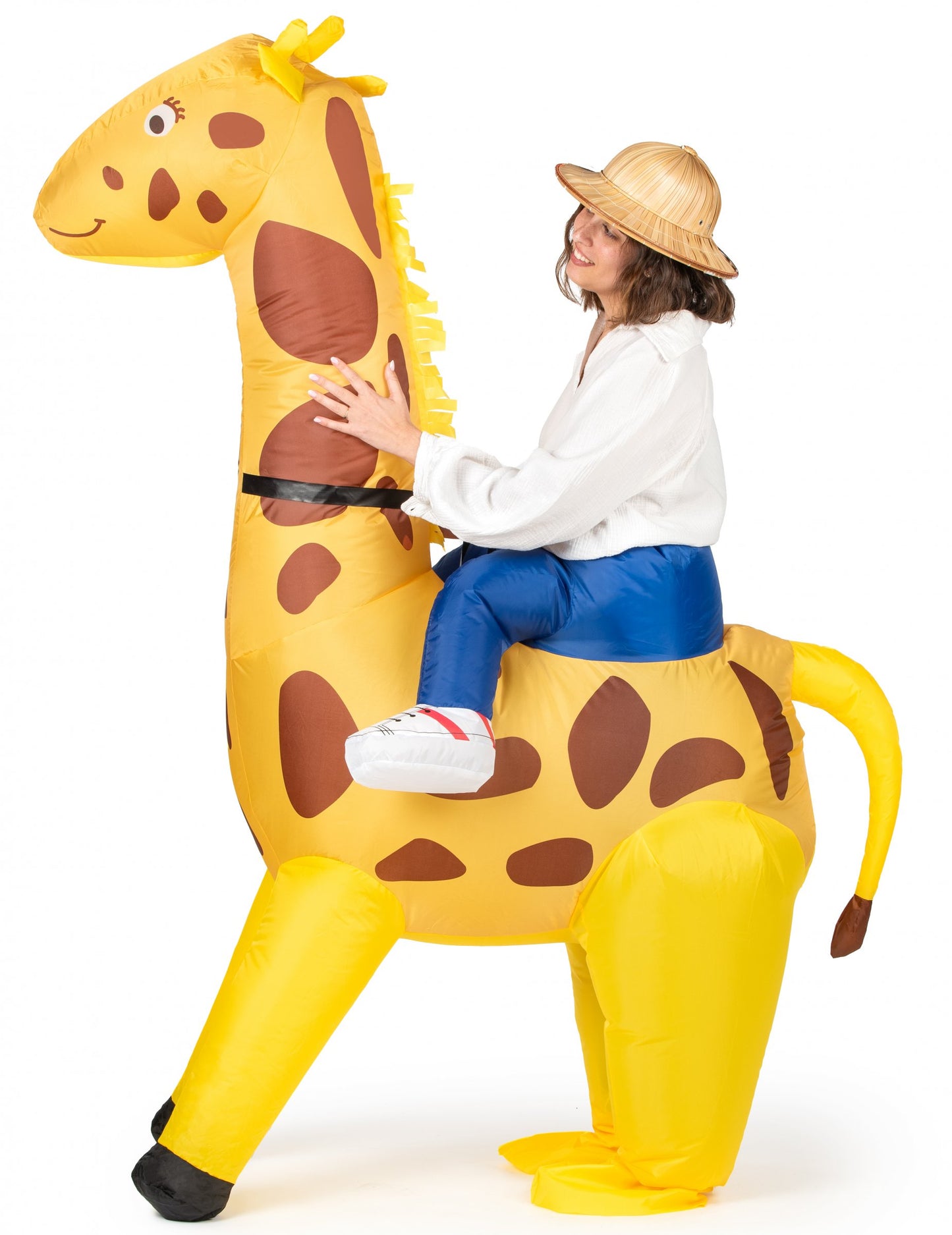 Costum de girafă gonflabilă pentru adulți